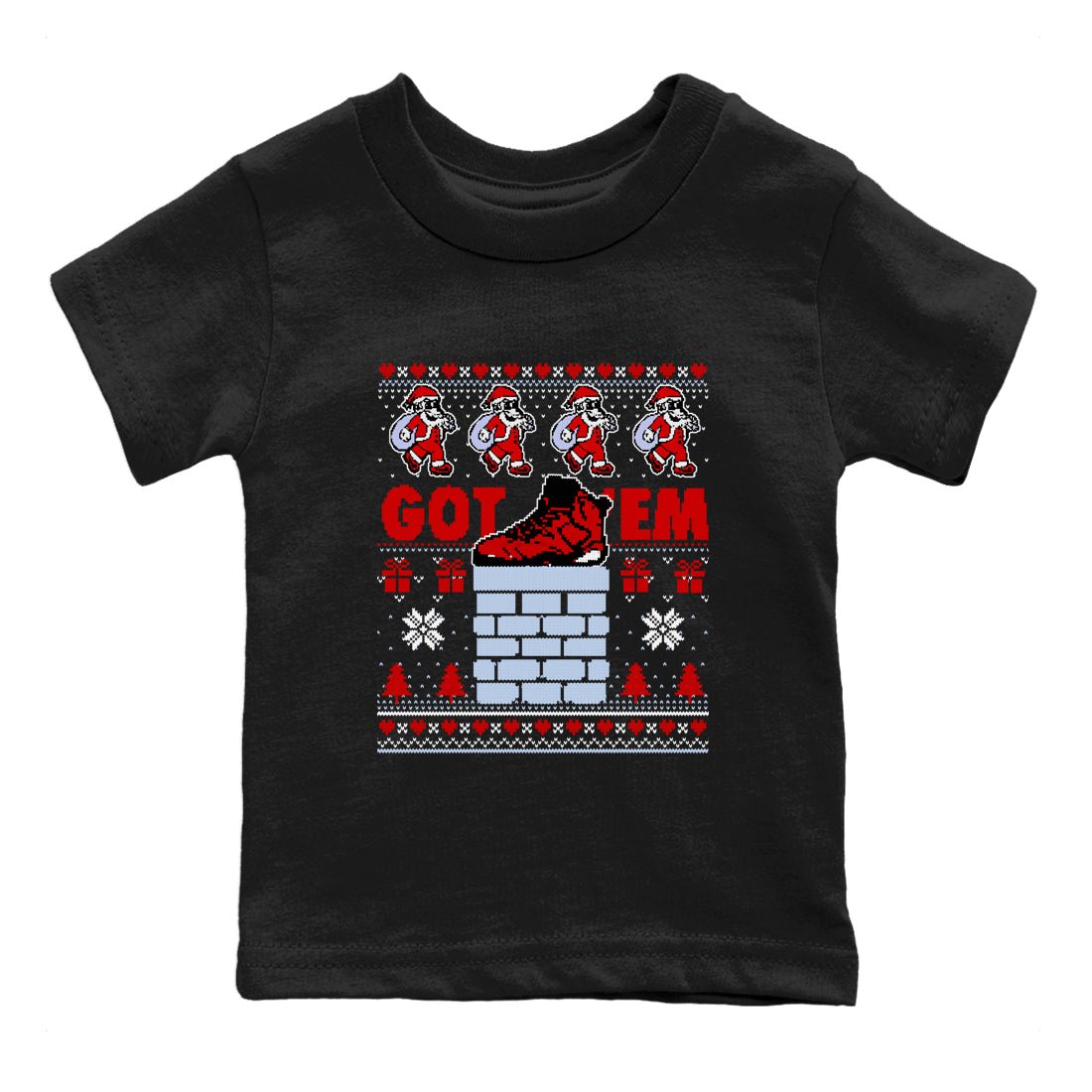 6s Toro Bravo shirts to match jordans Got'em Santa sneaker match tees Air Jordan 6 Toro Bravo match shoes to clothes SNRT Sneaker Tees Youth Baby Black 2 tee