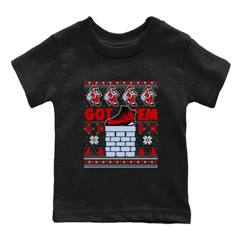 6s Toro Bravo shirts to match jordans Got'em Santa sneaker match tees Air Jordan 6 Toro Bravo match shoes to clothes SNRT Sneaker Tees Youth Baby Black 2 tee