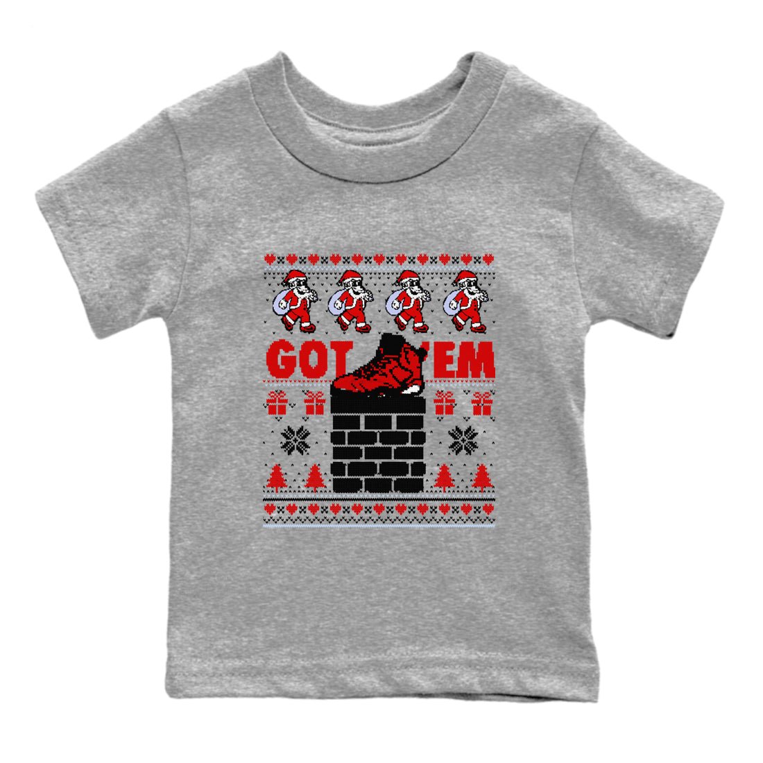 6s Toro Bravo shirts to match jordans Got'em Santa sneaker match tees Air Jordan 6 Toro Bravo match shoes to clothes SNRT Sneaker Tees Youth Baby Heather Grey 2 tee