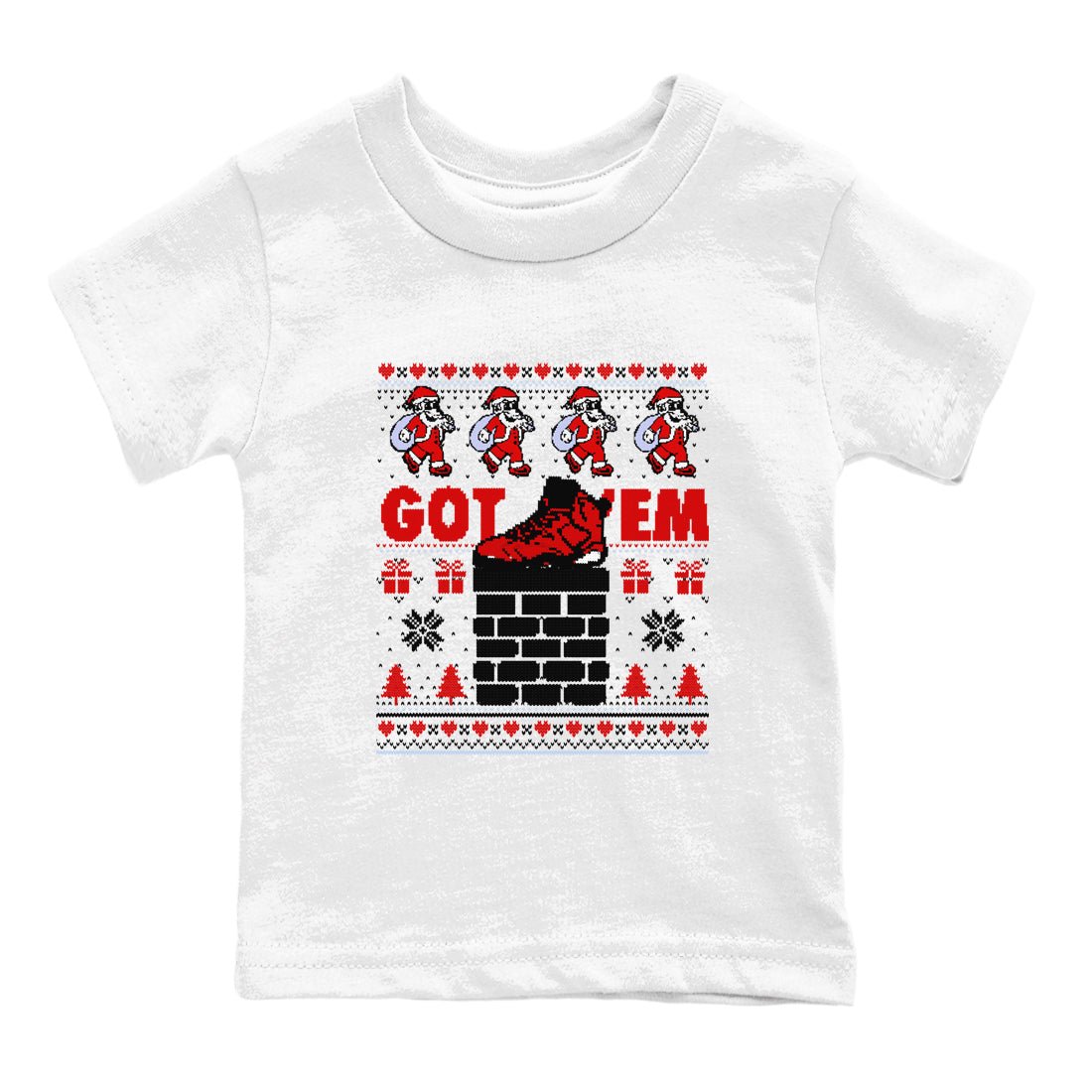 6s Toro Bravo shirts to match jordans Got'em Santa sneaker match tees Air Jordan 6 Toro Bravo match shoes to clothes SNRT Sneaker Tees Youth Baby White 2 tee