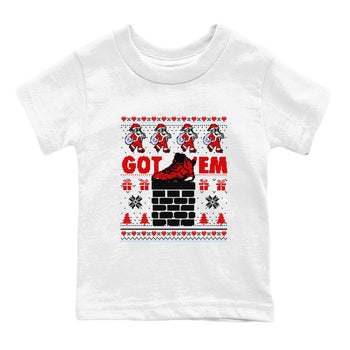 6s Toro Bravo shirts to match jordans Got'em Santa sneaker match tees Air Jordan 6 Toro Bravo match shoes to clothes SNRT Sneaker Tees Youth Baby White 2 tee