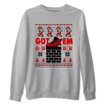 6s Toro Bravo shirts to match jordans Got'em Santa sneaker match tees Air Jordan 6 Toro Bravo match shoes to clothes SNRT Sneaker Tees unisex cotton Heather Grey 2 shirts