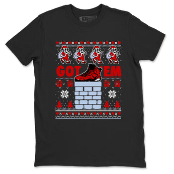 6s Toro Bravo shirts to match jordans Got'em Santa sneaker match tees Air Jordan 6 Toro Bravo match shoes to clothes SNRT Sneaker Tees unisex cotton Black 2 shirts