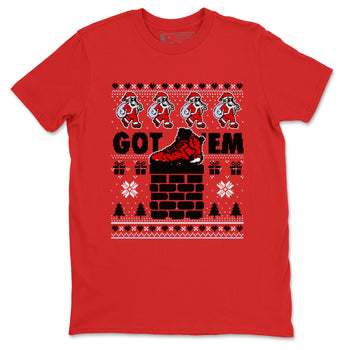 6s Toro Bravo shirts to match jordans Got'em Santa sneaker match tees Air Jordan 6 Toro Bravo match shoes to clothes SNRT Sneaker Tees unisex cotton Red 2 shirts