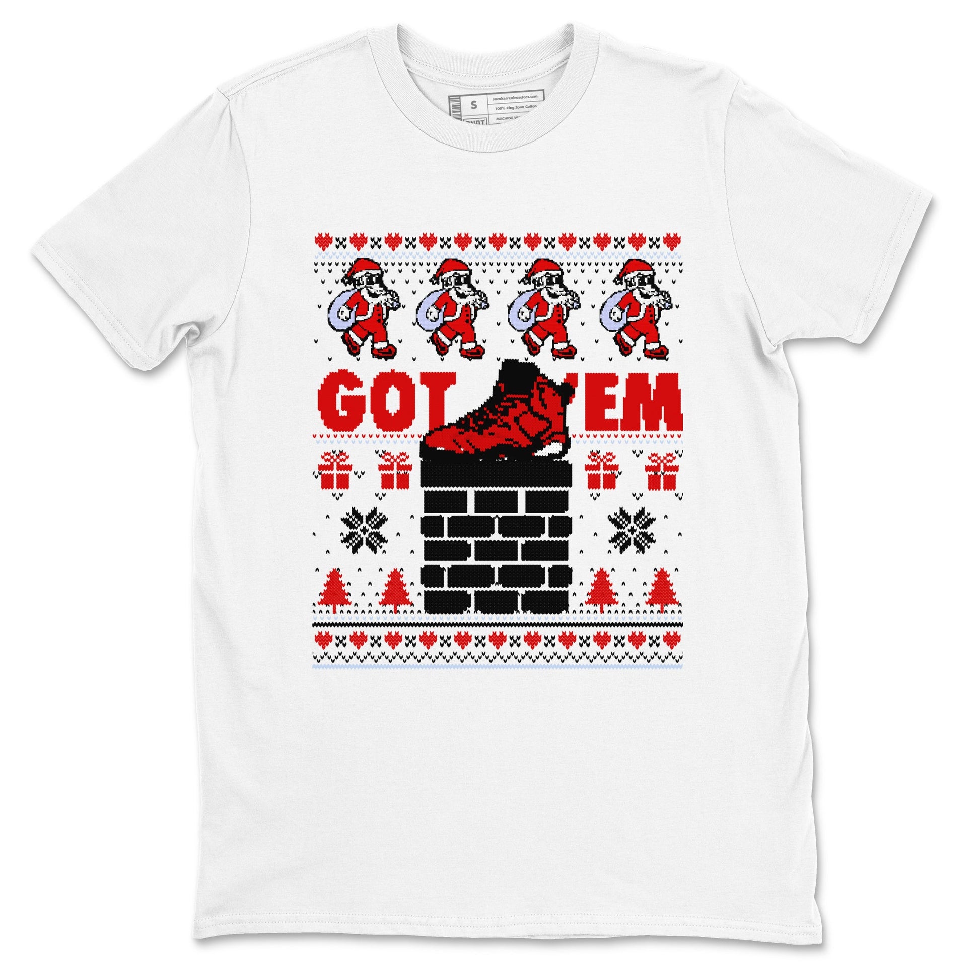 6s Toro Bravo shirts to match jordans Got'em Santa sneaker match tees Air Jordan 6 Toro Bravo match shoes to clothes SNRT Sneaker Tees unisex cotton White 2 shirts
