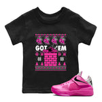 Nike KD 4 Retro Aunt Pearl shirts to match jordans Got'em Santa sneaker match tees Nike KD 4 Aunt Pearl match shoes to clothes SNRT Sneaker Tees Youth Baby Black 1 tee