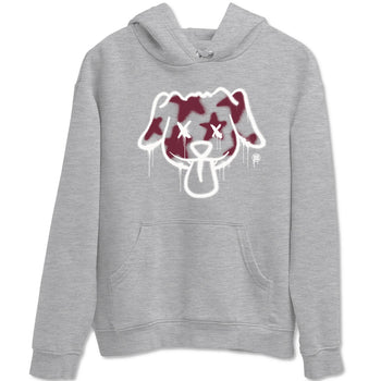Air Jordan 1 High OG Metallic Burgundy shirts to match jordans Graffiti Dog sneaker match tees Air Jordan 1 Metallic Burgundy SNRT Sneaker Tees streetwear brand Heather Grey 2 unisex cotton tee