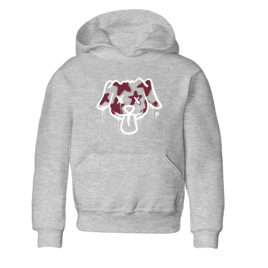 Air Jordan 1 High OG Metallic Burgundy shirts to match jordans Graffiti Dog sneaker match tees Air Jordan 1 Metallic Burgundy SNRT Sneaker Tees streetwear brand Baby and Youth Heather Grey 2 cotton tee