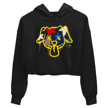 AJ1 Travis Scott Canary shirt to match jordans Graffiti Dog sneaker tees Air Jordan 1 Travis Scott Canary SNRT Sneaker Release Tees Black 2 crop length shirt