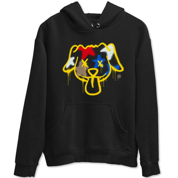 AJ1 Travis Scott Canary shirt to match jordans Graffiti Dog sneaker tees Air Jordan 1 Travis Scott Canary SNRT Sneaker Release Tees unisex cotton Black 2 crew neck shirt
