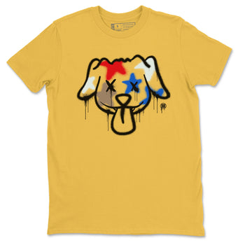 AJ1 Travis Scott Canary shirt to match jordans Graffiti Dog sneaker tees Air Jordan 1 Travis Scott Canary SNRT Sneaker Release Tees unisex cotton Daisy 2 crew neck shirt