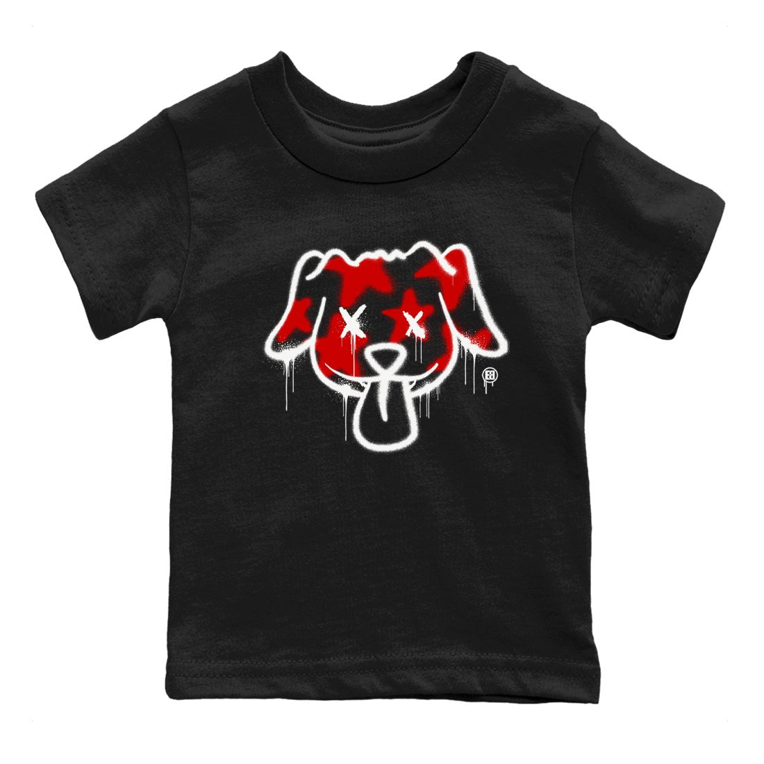 11s Bred Velvet shirts to match jordans Graffiti Dog sneaker match tees Air Jordan 11 Bred Velvet match shoes to clothes SNRT Sneaker Tees Youth Baby Black 2 tee