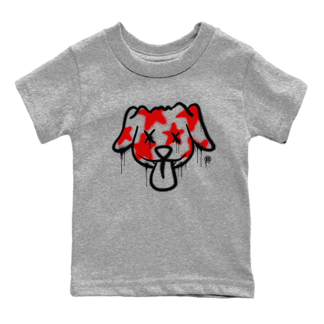 11s Bred Velvet shirts to match jordans Graffiti Dog sneaker match tees Air Jordan 11 Bred Velvet match shoes to clothes SNRT Sneaker Tees Youth Baby Heather Grey 2 tee