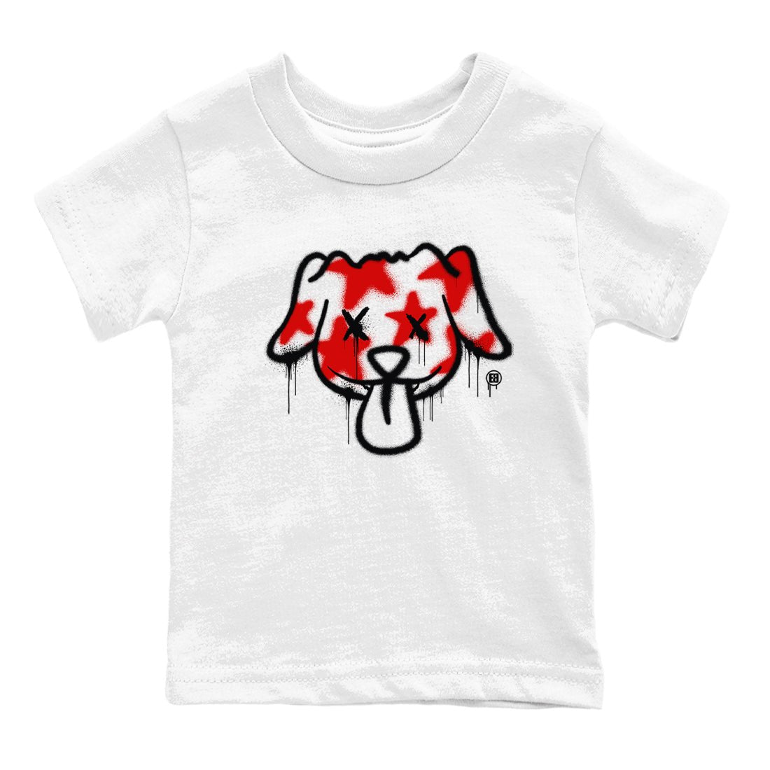 11s Bred Velvet shirts to match jordans Graffiti Dog sneaker match tees Air Jordan 11 Bred Velvet match shoes to clothes SNRT Sneaker Tees Youth Baby White 2 tee