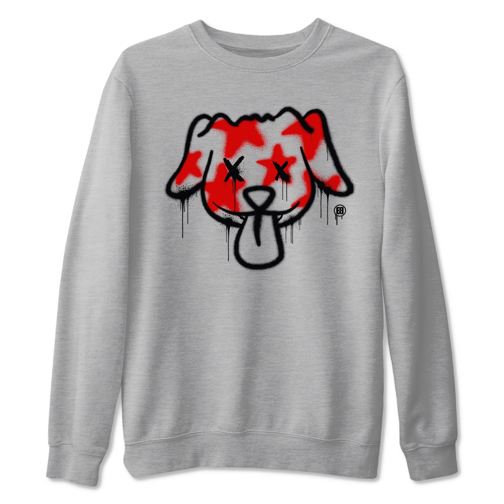 11s Bred Velvet shirts to match jordans Graffiti Dog sneaker match tees Air Jordan 11 Bred Velvet match shoes to clothes SNRT Sneaker Tees unisex cotton Heather Grey 2 shirts