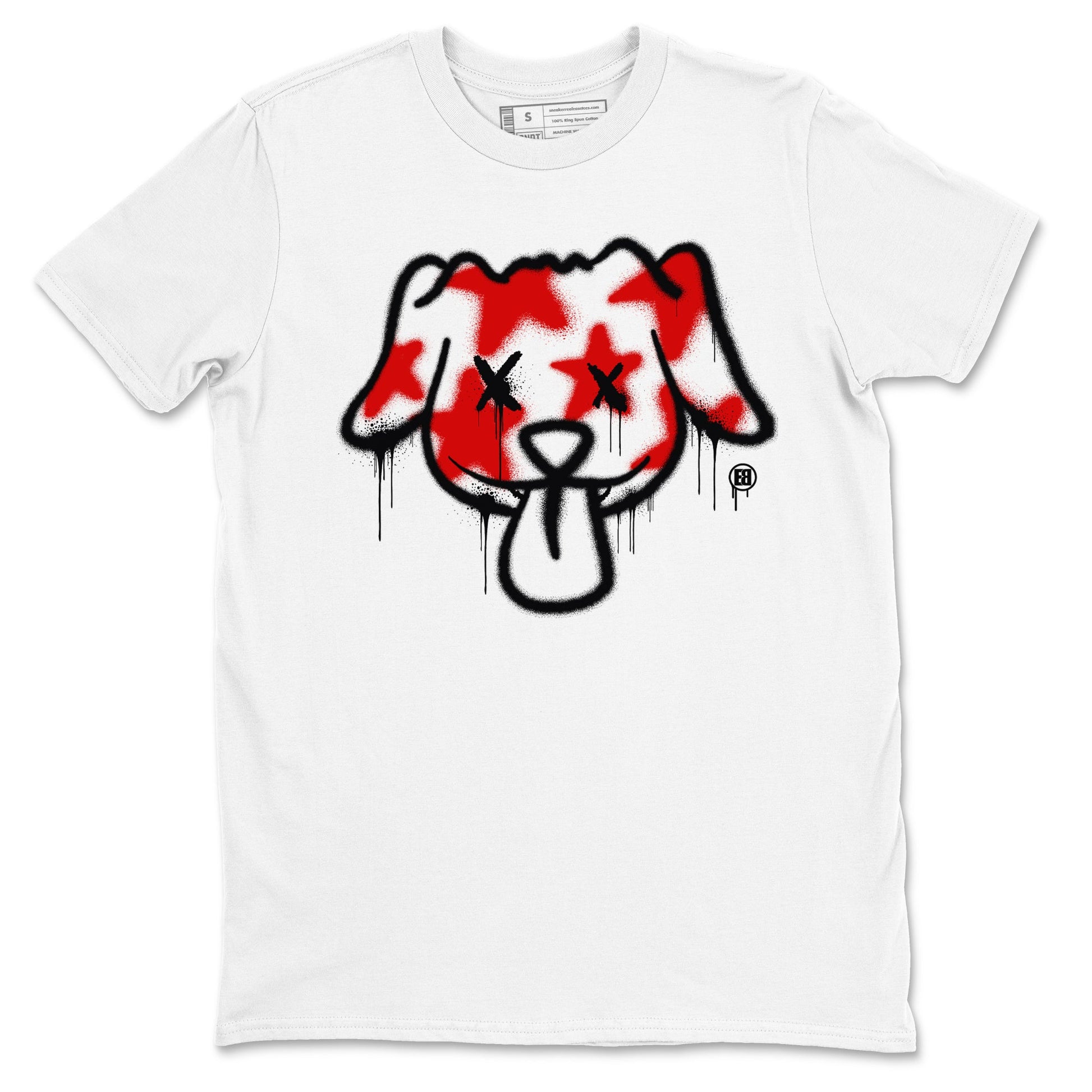 11s Bred Velvet shirts to match jordans Graffiti Dog sneaker match tees Air Jordan 11 Bred Velvet match shoes to clothes SNRT Sneaker Tees unisex cotton White 2 shirts