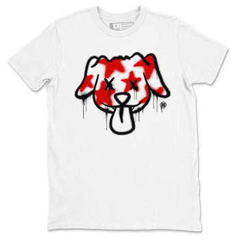 11s Bred Velvet shirts to match jordans Graffiti Dog sneaker match tees Air Jordan 11 Bred Velvet match shoes to clothes SNRT Sneaker Tees unisex cotton White 2 shirts
