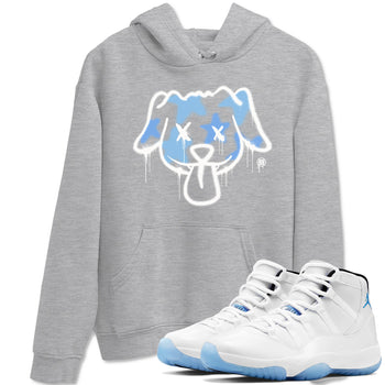11s Legend Blue shirts to match jordans Graffiti Dog sneaker match tees Air Jordan 11 Legend Blue match shoes to clothes SNRT Sneaker Tees unisex cotton Heather Grey 1 shirts