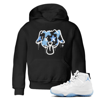 11s Legend Blue shirts to match jordans Graffiti Dog sneaker match tees Air Jordan 11 Legend Blue match shoes to clothes SNRT Sneaker Tees Youth Baby Black 1 tee
