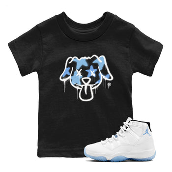 11s Legend Blue shirts to match jordans Graffiti Dog sneaker match tees Air Jordan 11 Legend Blue match shoes to clothes SNRT Sneaker Tees Youth Baby Black 1 tee