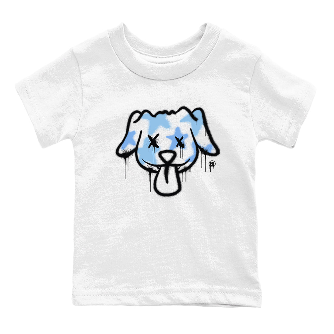 11s Legend Blue shirts to match jordans Graffiti Dog sneaker match tees Air Jordan 11 Legend Blue match shoes to clothes SNRT Sneaker Tees Youth Baby White 2 tee