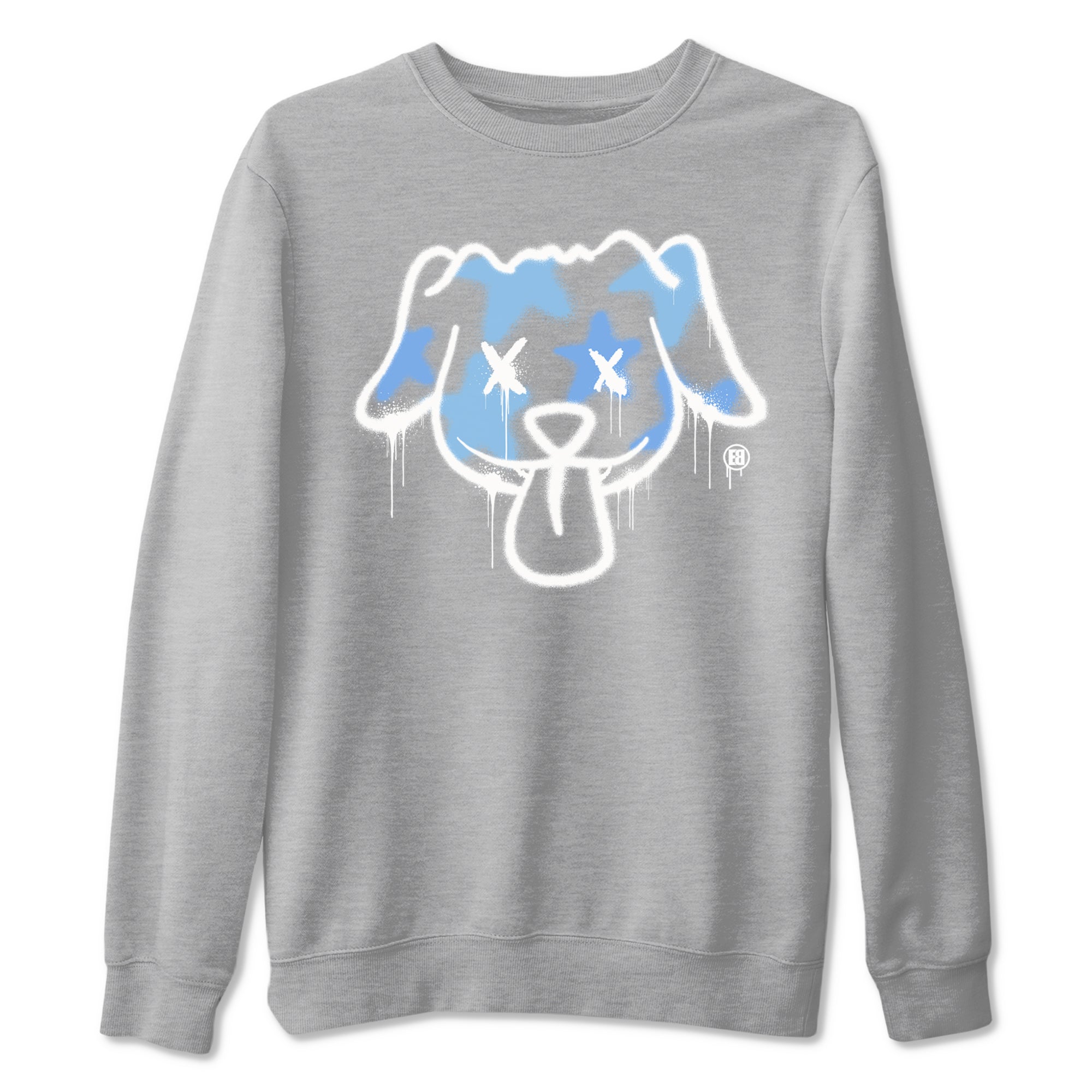11s Legend Blue shirts to match jordans Graffiti Dog sneaker match tees Air Jordan 11 Legend Blue match shoes to clothes SNRT Sneaker Tees unisex cotton Heather Grey 2 shirts