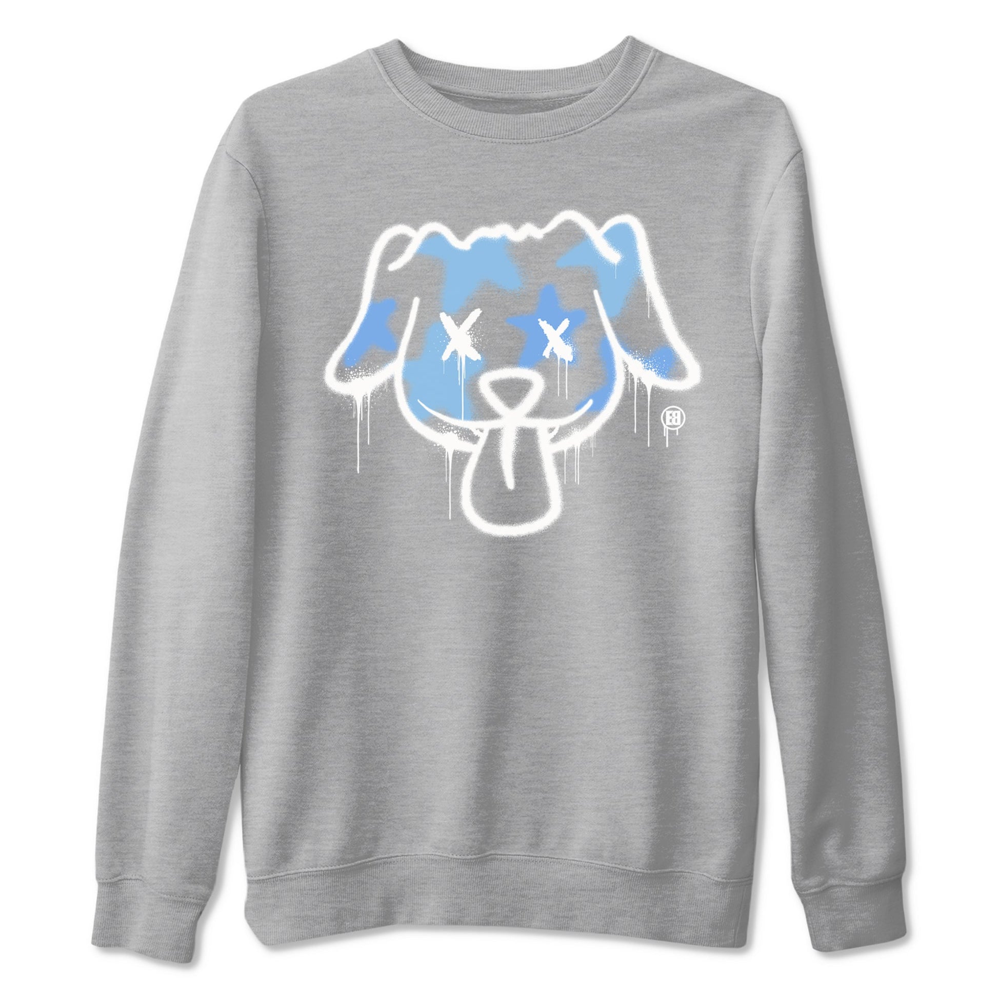 11s Legend Blue shirts to match jordans Graffiti Dog sneaker match tees Air Jordan 11 Legend Blue match shoes to clothes SNRT Sneaker Tees unisex cotton Heather Grey 2 shirts