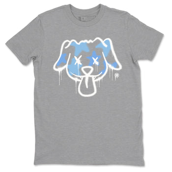11s Legend Blue shirts to match jordans Graffiti Dog sneaker match tees Air Jordan 11 Legend Blue match shoes to clothes SNRT Sneaker Tees unisex cotton Heather Grey 2 shirts