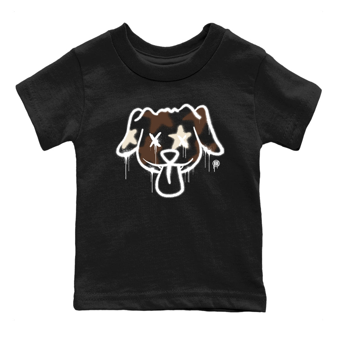 AJ12 Baroque Brown shirts to match jordans Graffiti dog best t shirts to wear with jordans SoleFly x Jordan 12 Baroque Brown match shoes to clothes SNRT Sneaker Tees Youth Baby Black 2 tee