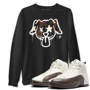 AJ12 Baroque Brown shirts to match jordans Graffiti dog best t shirts to wear with jordans SoleFly x Jordan 12 Baroque Brown match shoes to clothes SNRT Sneaker Tees unisex cotton Black 1 shirts