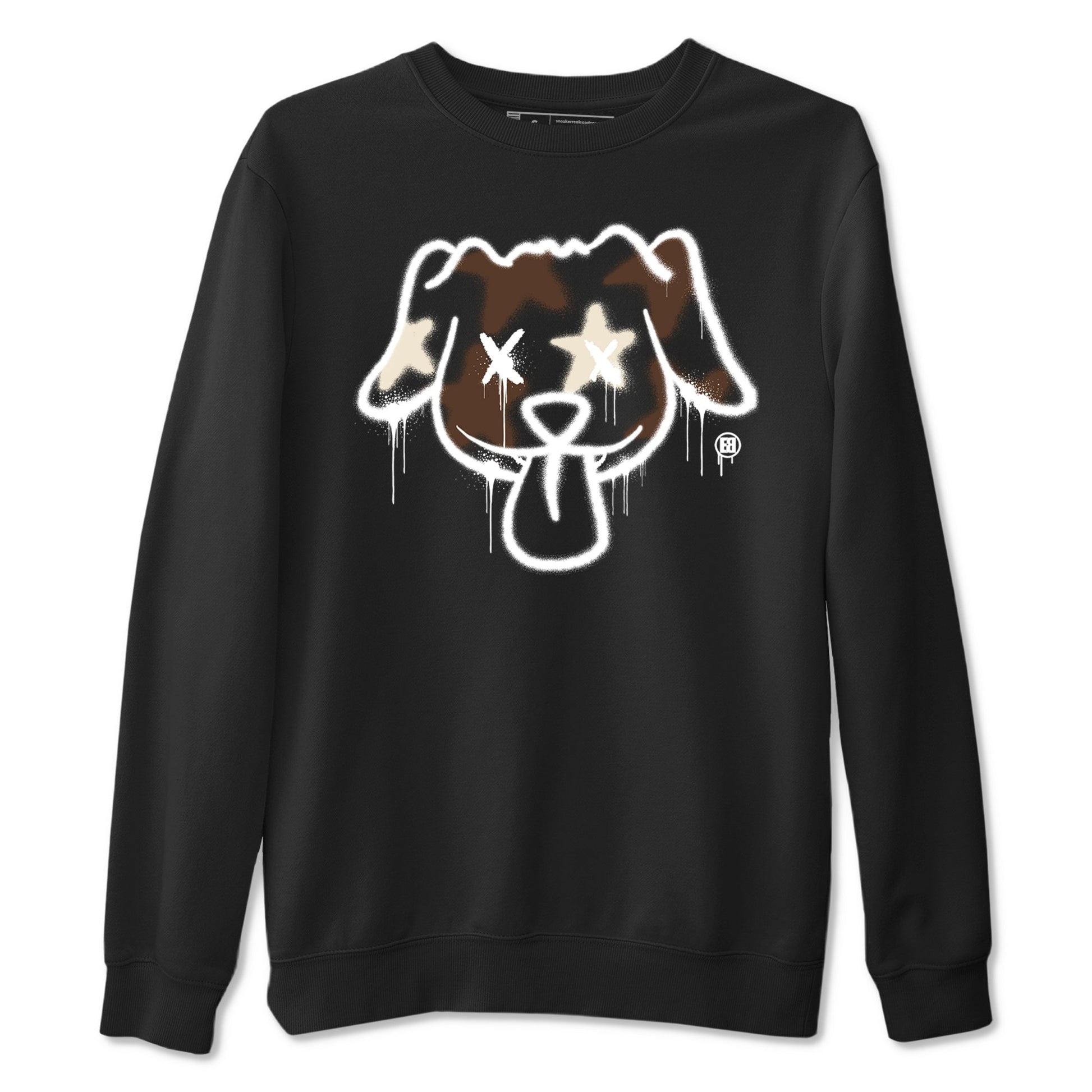 AJ12 Baroque Brown shirts to match jordans Graffiti dog best t shirts to wear with jordans SoleFly x Jordan 12 Baroque Brown match shoes to clothes SNRT Sneaker Tees unisex cotton Black 2 shirts