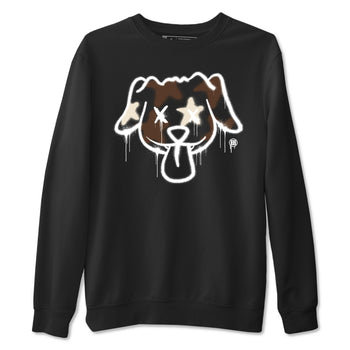 AJ12 Baroque Brown shirts to match jordans Graffiti dog best t shirts to wear with jordans SoleFly x Jordan 12 Baroque Brown match shoes to clothes SNRT Sneaker Tees unisex cotton Black 2 shirts