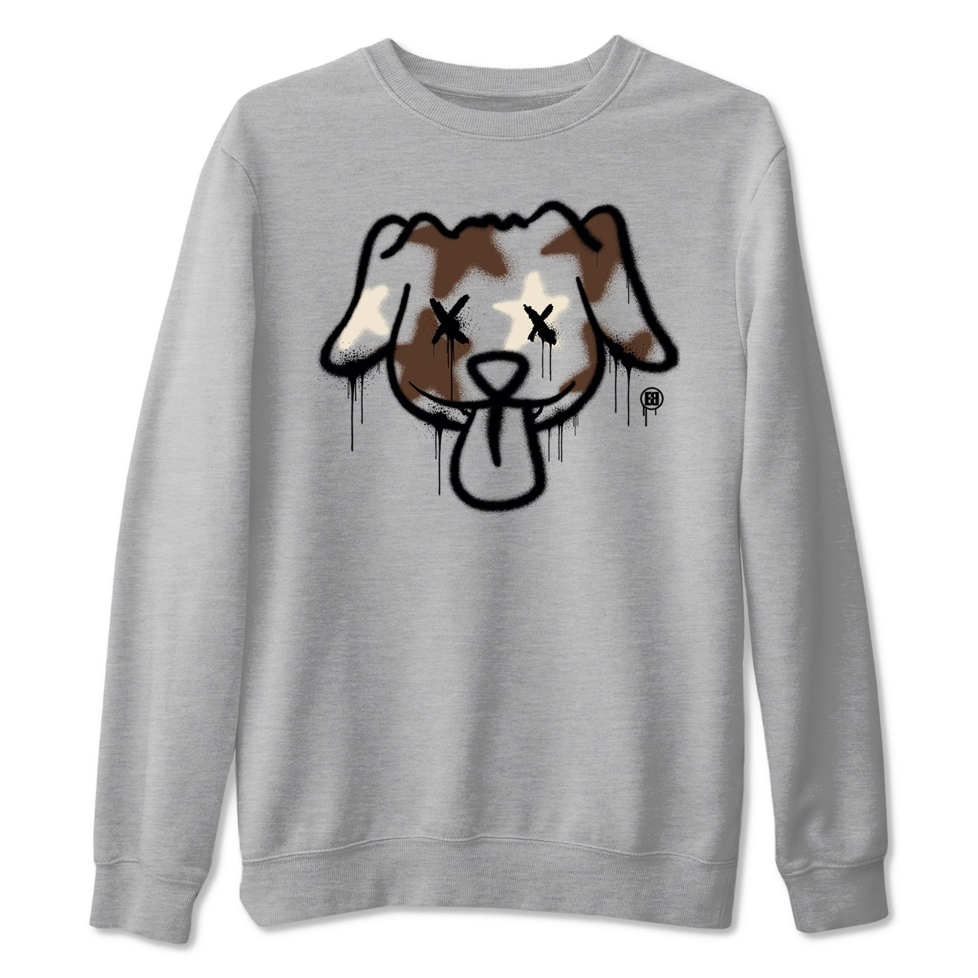 AJ12 Baroque Brown shirts to match jordans Graffiti dog best t shirts to wear with jordans SoleFly x Jordan 12 Baroque Brown match shoes to clothes SNRT Sneaker Tees unisex cotton Heather Grey 2 shirts