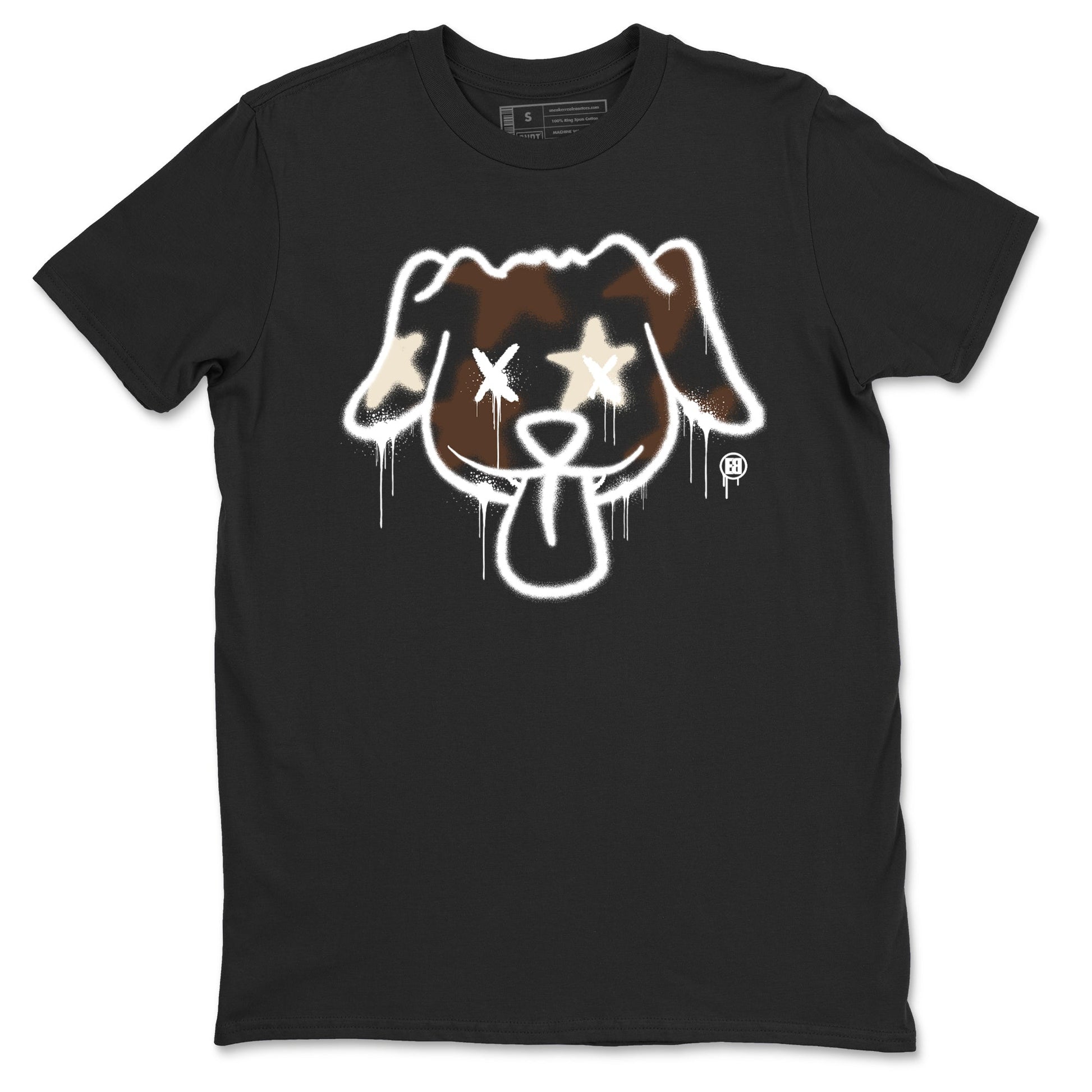 AJ12 Baroque Brown shirts to match jordans Graffiti dog best t shirts to wear with jordans SoleFly x Jordan 12 Baroque Brown match shoes to clothes SNRT Sneaker Tees unisex cotton Black 2 shirts