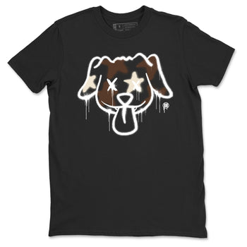 AJ12 Baroque Brown shirts to match jordans Graffiti dog best t shirts to wear with jordans SoleFly x Jordan 12 Baroque Brown match shoes to clothes SNRT Sneaker Tees unisex cotton Black 2 shirts
