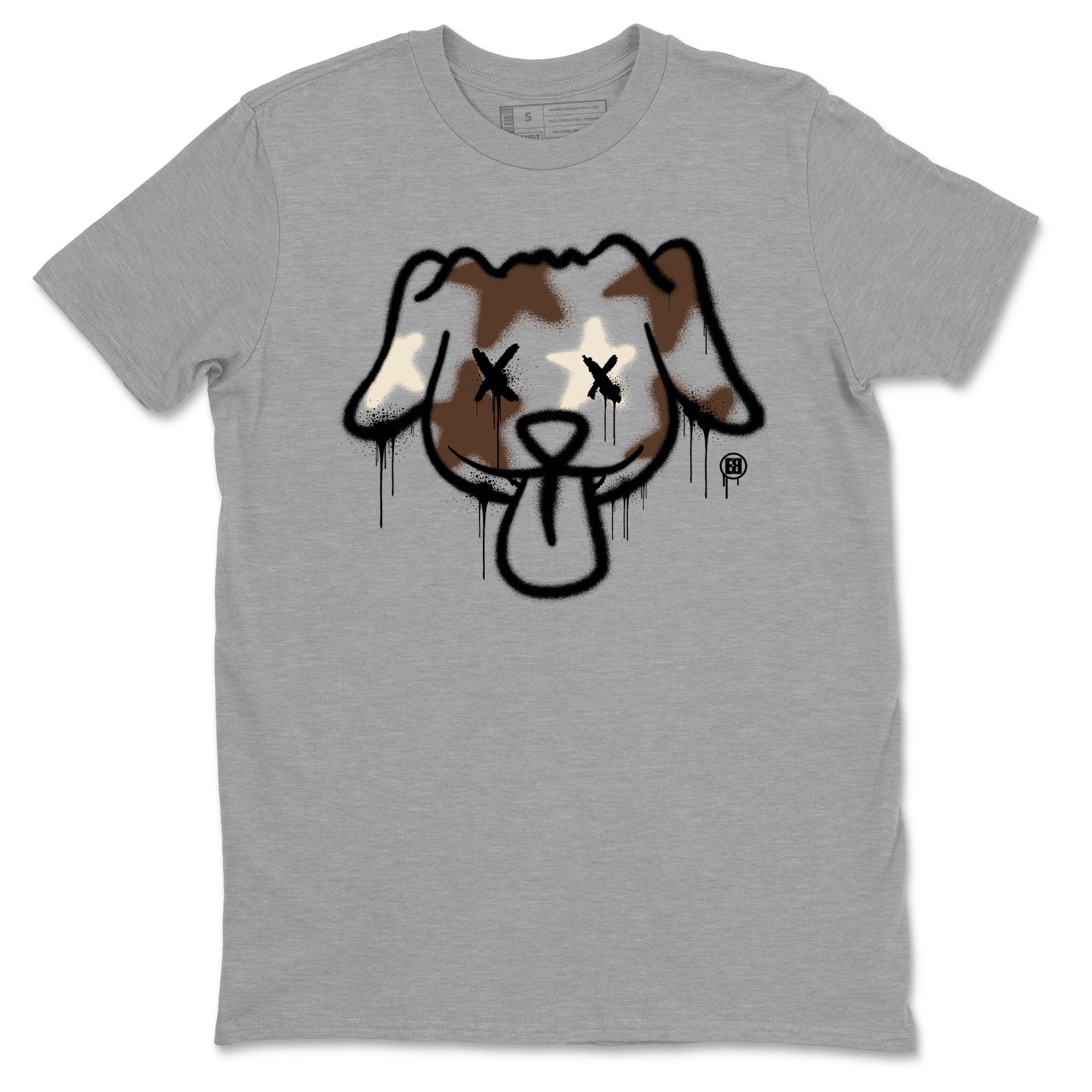 AJ12 Baroque Brown shirts to match jordans Graffiti dog best t shirts to wear with jordans SoleFly x Jordan 12 Baroque Brown match shoes to clothes SNRT Sneaker Tees unisex cotton Heather Grey 2 shirts