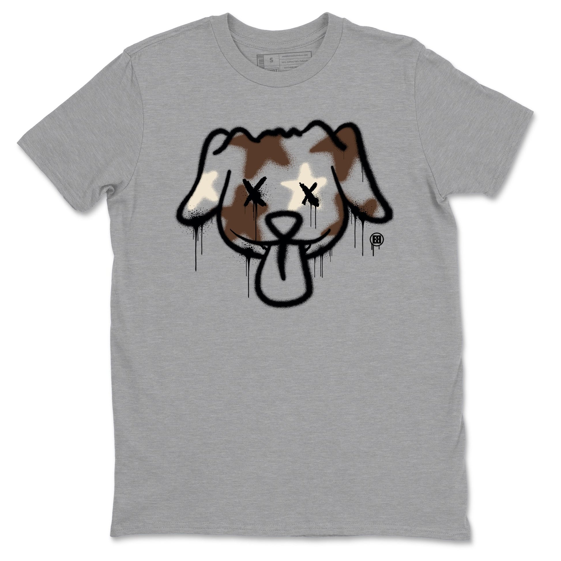 AJ12 Baroque Brown shirts to match jordans Graffiti dog best t shirts to wear with jordans SoleFly x Jordan 12 Baroque Brown match shoes to clothes SNRT Sneaker Tees unisex cotton Heather Grey 2 shirts