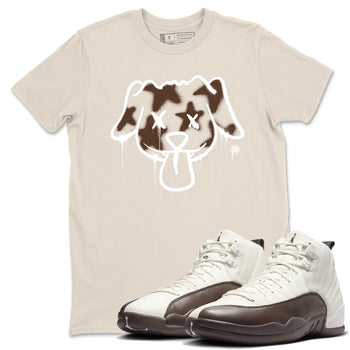 AJ12 Baroque Brown shirts to match jordans Graffiti dog best t shirts to wear with jordans SoleFly x Jordan 12 Baroque Brown match shoes to clothes SNRT Sneaker Tees unisex cotton Natural 1 shirts