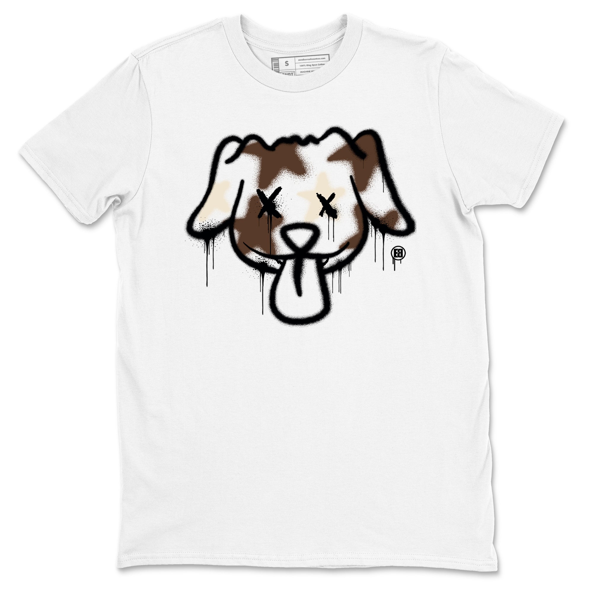 AJ12 Baroque Brown shirts to match jordans Graffiti dog best t shirts to wear with jordans SoleFly x Jordan 12 Baroque Brown match shoes to clothes SNRT Sneaker Tees unisex cotton White 2 shirts