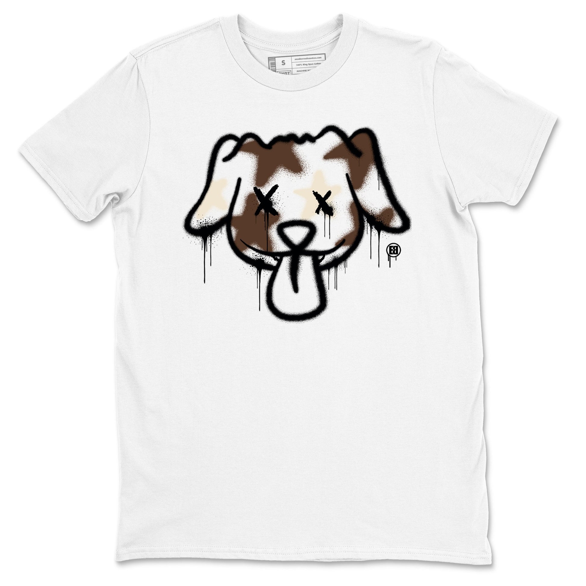 AJ12 Baroque Brown shirts to match jordans Graffiti dog best t shirts to wear with jordans SoleFly x Jordan 12 Baroque Brown match shoes to clothes SNRT Sneaker Tees unisex cotton White 2 shirts