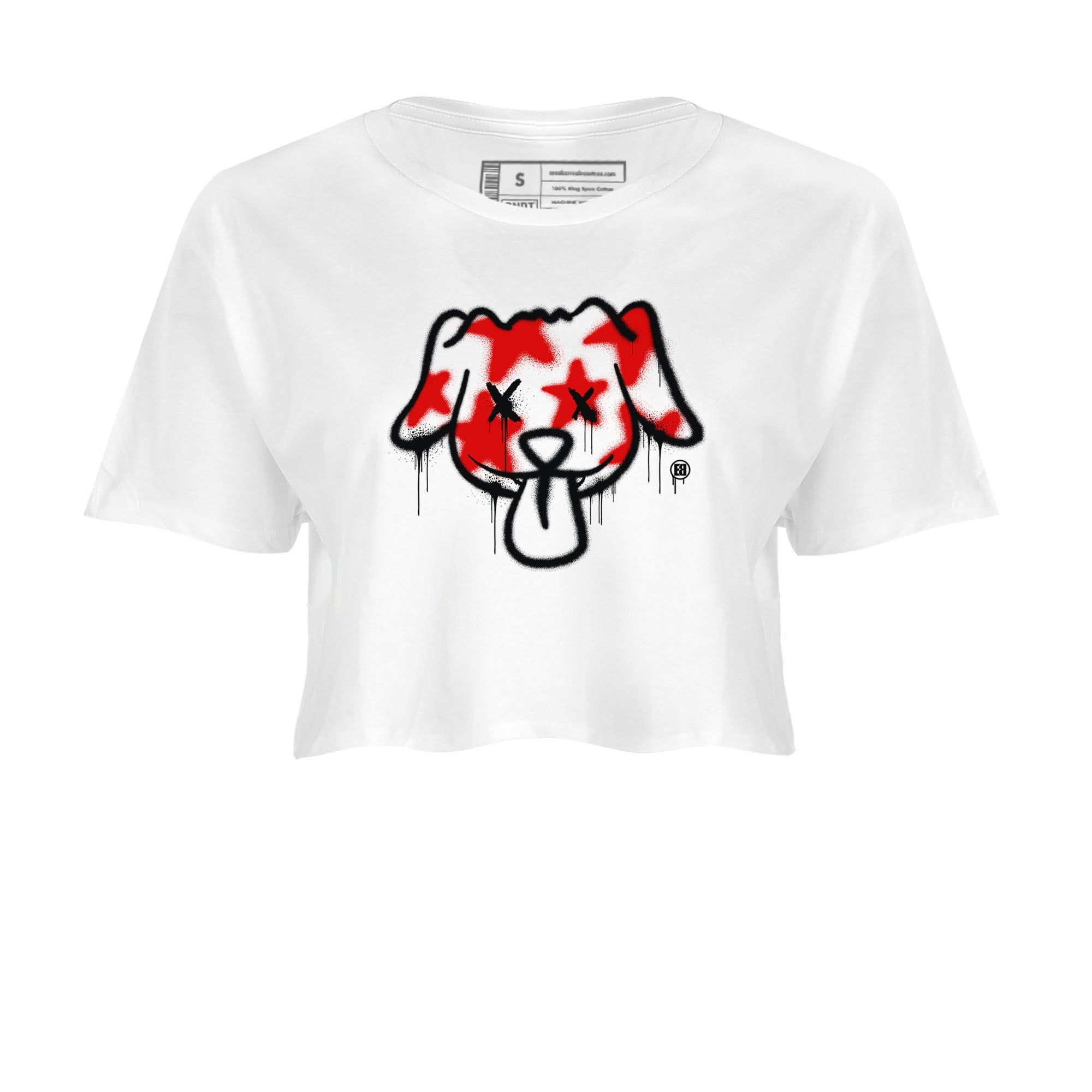 Air Jordan 12 Retro Taxi Flip shirts to match jordans Graffiti Dog Spangled Banner T-Shirt for Independence Day sneaker match tees 12s Red Taxi SNRT sneaker release Tees White 2 crop length shirt