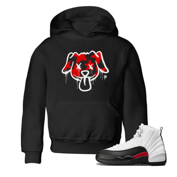Air Jordan 12 Retro Taxi Flip shirts to match jordans Graffiti Dog Spangled Banner T-Shirt for Independence Day sneaker match tees 12s Red Taxi SNRT sneaker release tees baby toddler Black 1 cotton Shirt