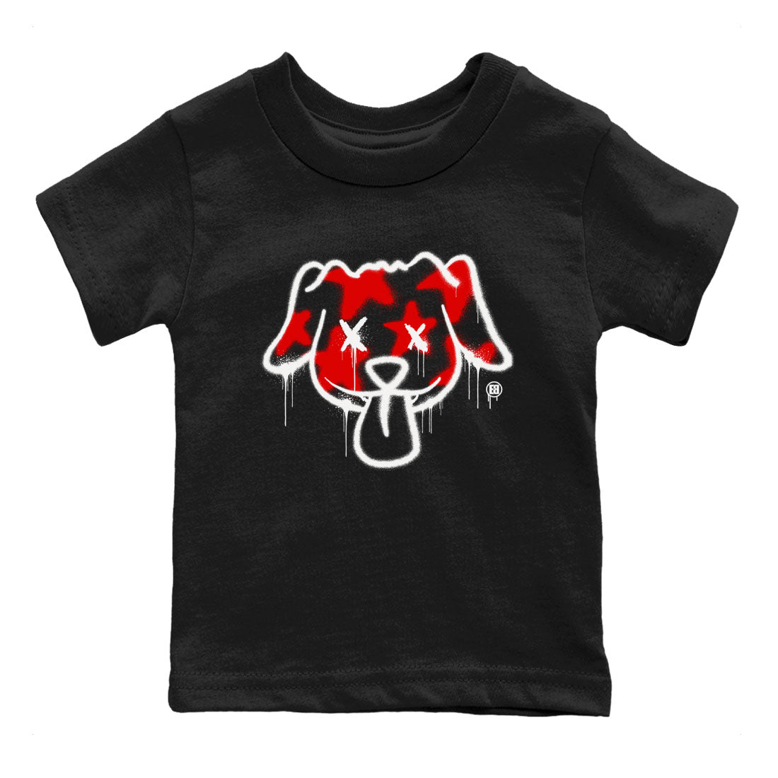 Air Jordan 12 Retro Taxi Flip shirts to match jordans Graffiti Dog Spangled Banner T-Shirt for Independence Day sneaker match tees 12s Red Taxi SNRT sneaker release tees baby toddler Black 2 cotton Shirt
