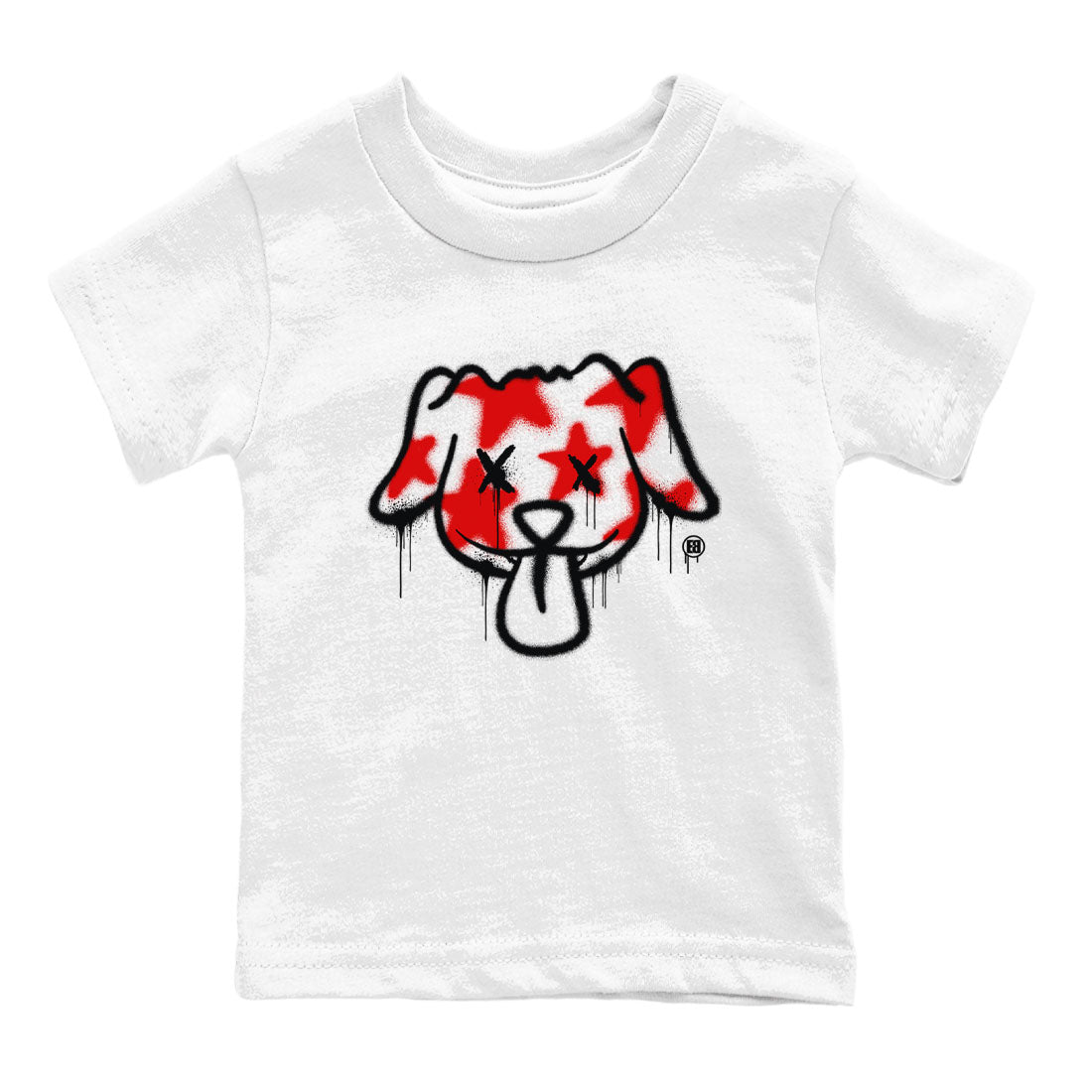 Air Jordan 12 Retro Taxi Flip shirts to match jordans Graffiti Dog Spangled Banner T-Shirt for Independence Day sneaker match tees 12s Red Taxi SNRT sneaker release tees baby toddler White 2 cotton Shirt