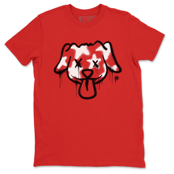 Air Jordan 12 Retro Taxi Flip shirts to match jordans Graffiti Dog Spangled Banner T-Shirt for Independence Day sneaker match tees 12s Red Taxi SNRT sneaker release Tees unisex cotton Red 2 crew neck shirt