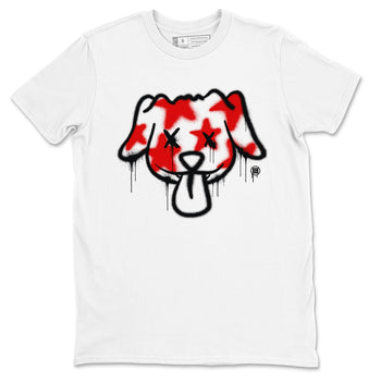 Air Jordan 12 Retro Taxi Flip shirts to match jordans Graffiti Dog Spangled Banner T-Shirt for Independence Day sneaker match tees 12s Red Taxi SNRT sneaker release Tees unisex cotton White 2 crew neck shirt