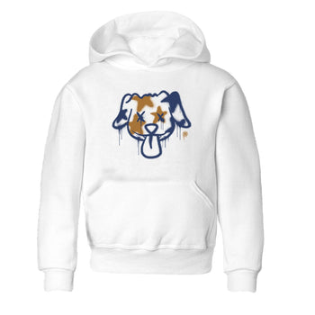 Air Jordan 13 Midnight Navy shirts to match jordans Graffiti Dog sneaker match tees 13 Midnight Navy SNRT Sneaker Release Tees Youth Baby White 2 crew neck shirts