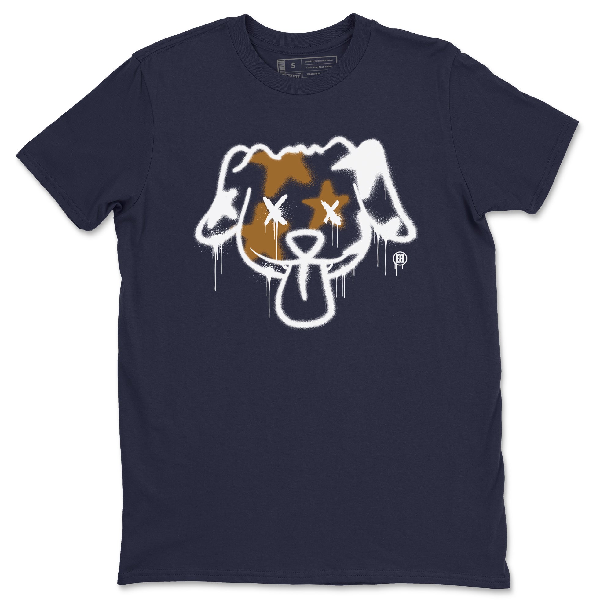 Air Jordan 13 Midnight Navy shirts to match jordans Graffiti Dog sneaker match tees 13 Midnight Navy SNRT Sneaker Release Tees unisex cotton Navy 2 crew neck shirts