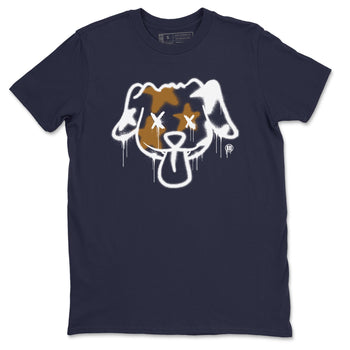 Air Jordan 13 Midnight Navy shirts to match jordans Graffiti Dog sneaker match tees 13 Midnight Navy SNRT Sneaker Release Tees unisex cotton Navy 2 crew neck shirts