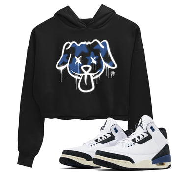 A Ma Maniere Air Jordan 3 Diffused Blue shirts to match jordans Graffiti Dog graphic tee Jordan 3 For The Love best t-shirts to wear with jordans SNRT Sneaker Tees unisex cotton Black 1 crop tee